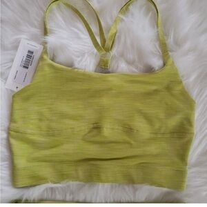 OUTDOOR VOICES Flow Crop Top Chartreuse Green Yellow Sz S